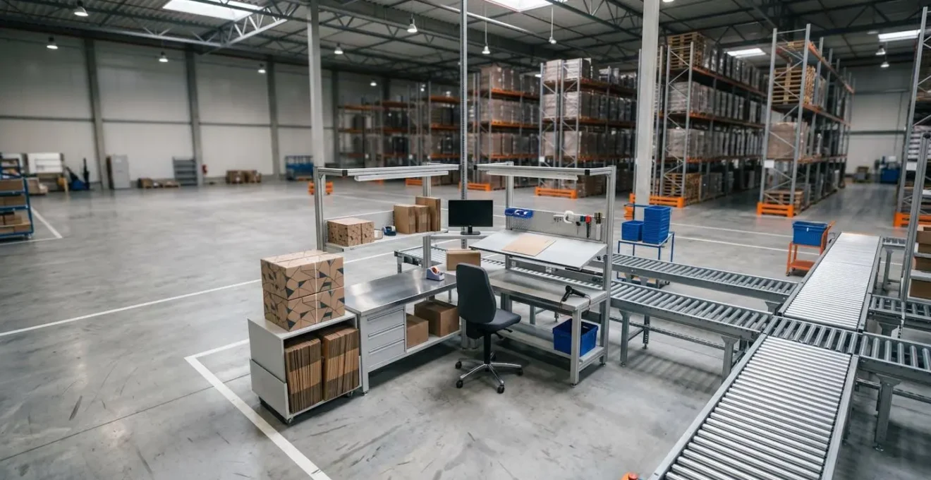 Organisation optimale d'une zone de colisage dans un entrepôt logistique moderne